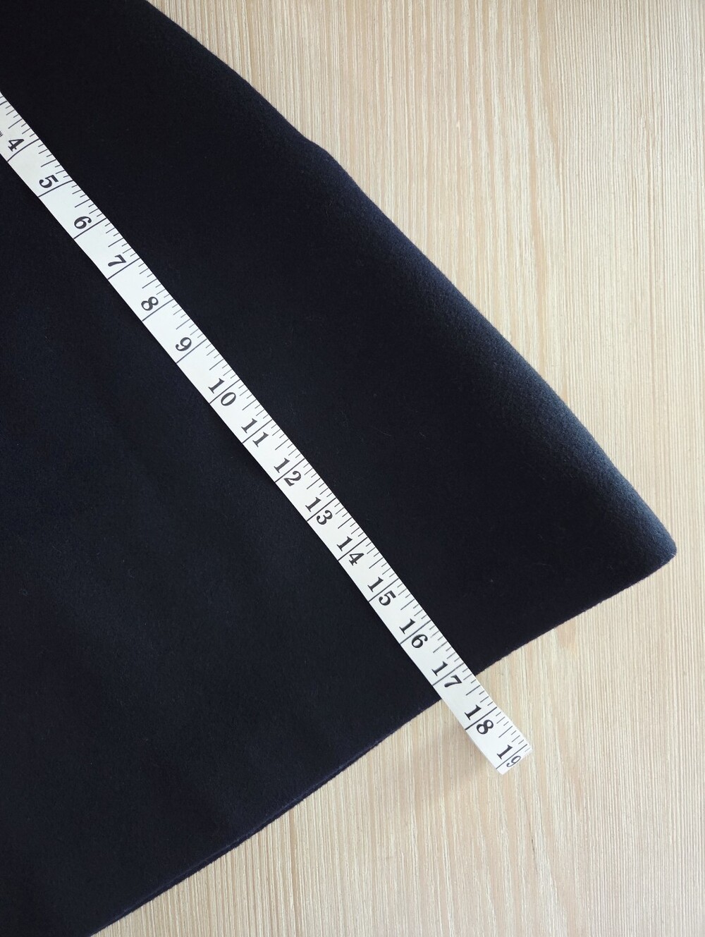 Theory Luxe New Divide Wool Cashmere A Line Mini Skirt Navy Womens Size 6 - Picture 5 of 11